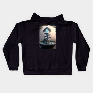 Magical Water Garden of Peace Kids Hoodie